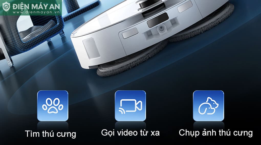 Robot hút bụi lau nhà Roborock Qrevo Curv 2 Pro - Trắng